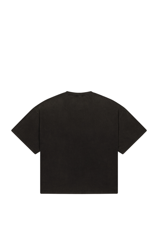 SIGNATURE TEE - Washed Black