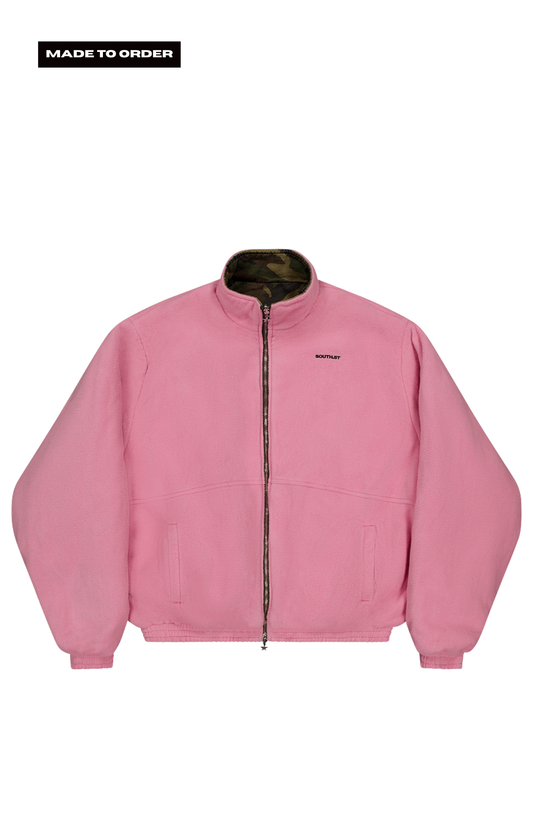 SST REVERSIBLE CAMO/ PINK FLEECE JACKET - MADE TO ORDER