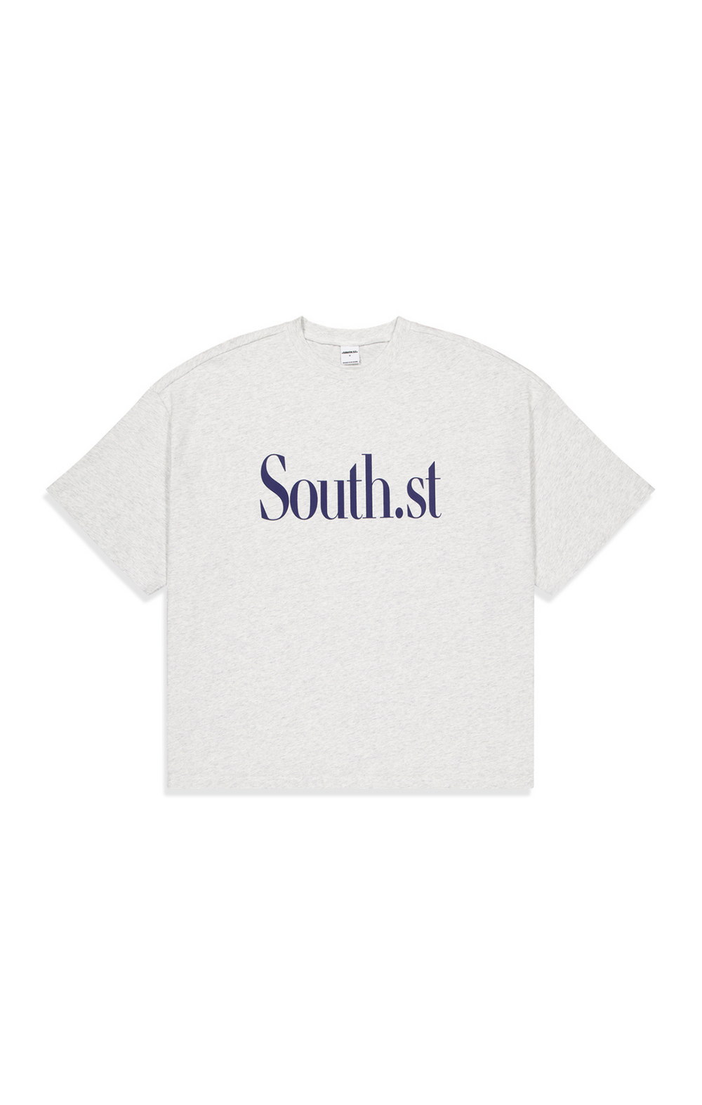 SOUTH TEE - Marl Grey / Navy
