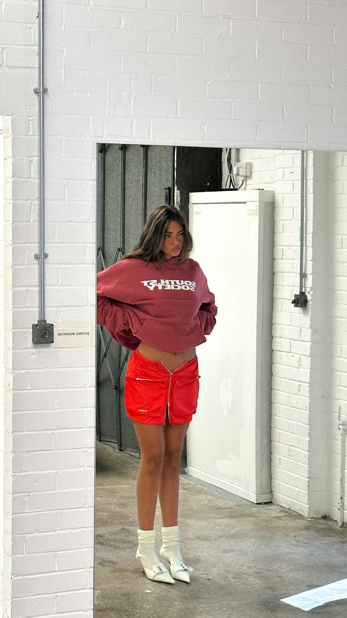 SOCIETY HOODY - Wine