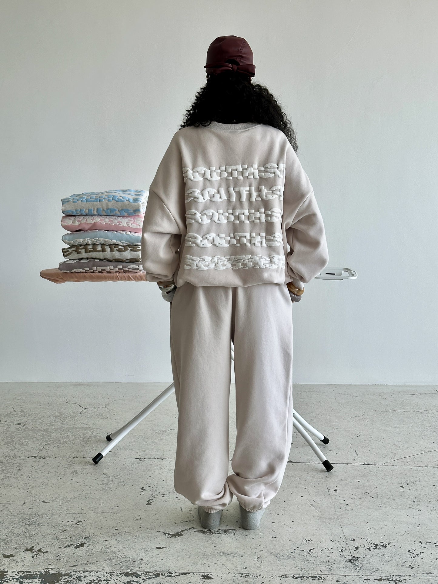 DISTORT SWEATSHIRT - Bone
