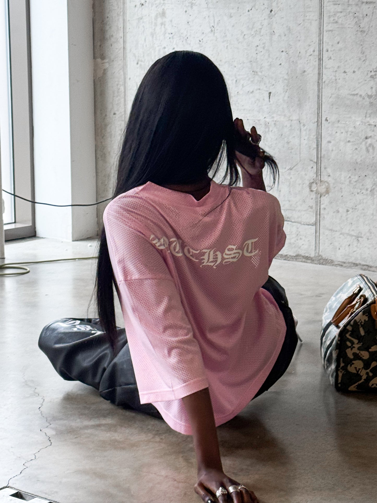 CASEY X SST MESH TEE - PINK
