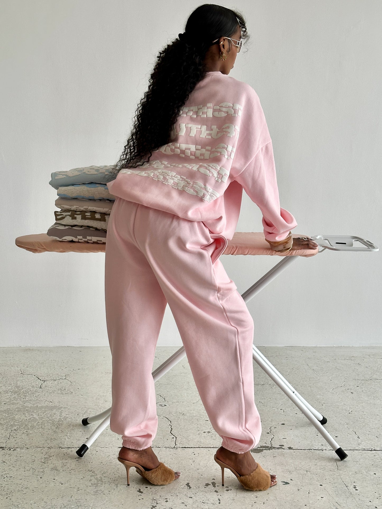 DISTORT SWEATSHIRT - Pink