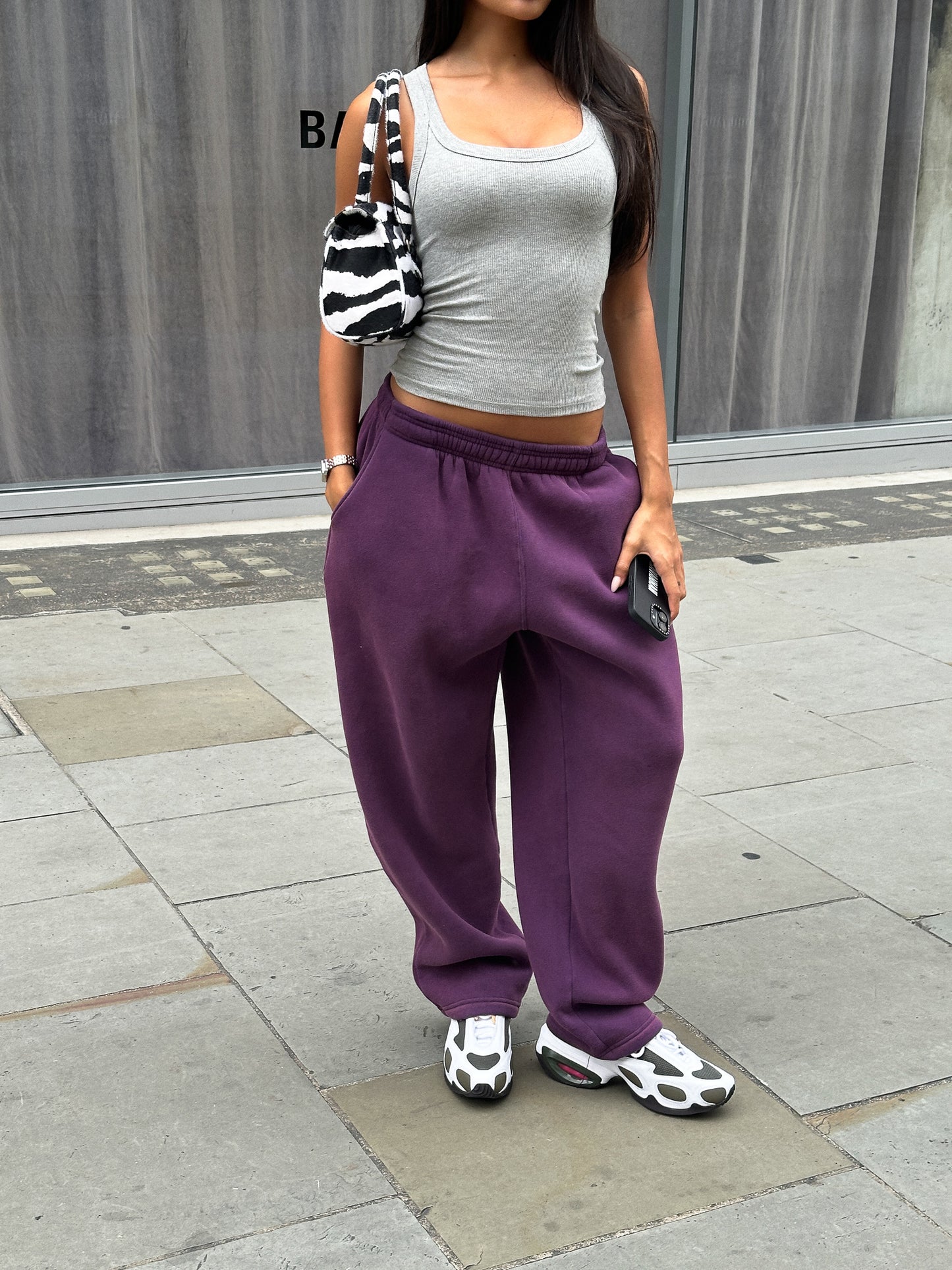 SIGNATURE SWEATPANTS - Plum