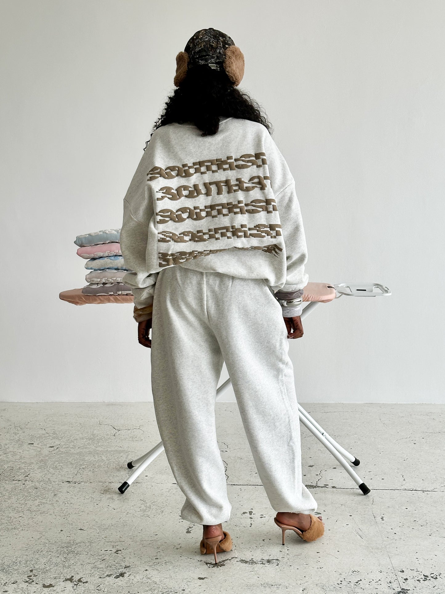 DISTORT SWEATSHIRT - Marl grey