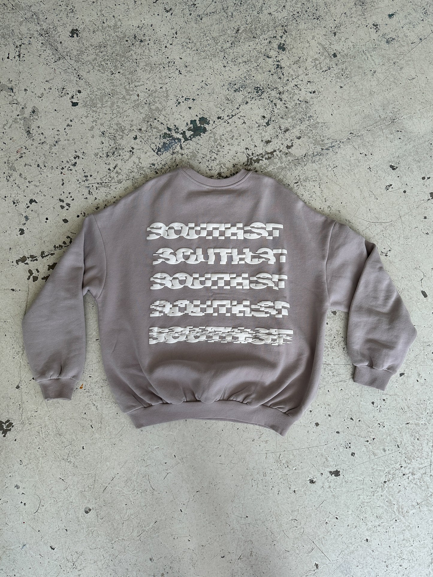 DISTORT SWEATSHIRT - Lilac Grey