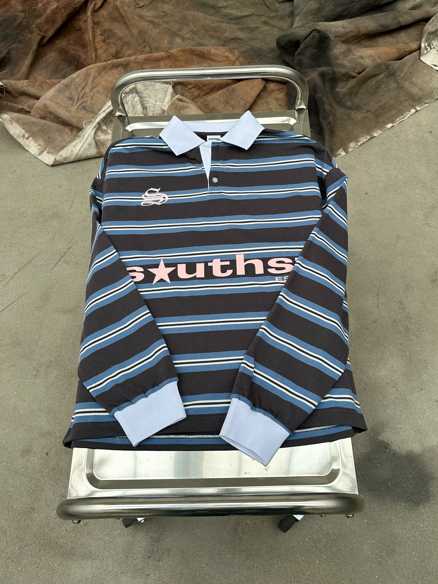 SST POLO LONG SLEEVE - Blue