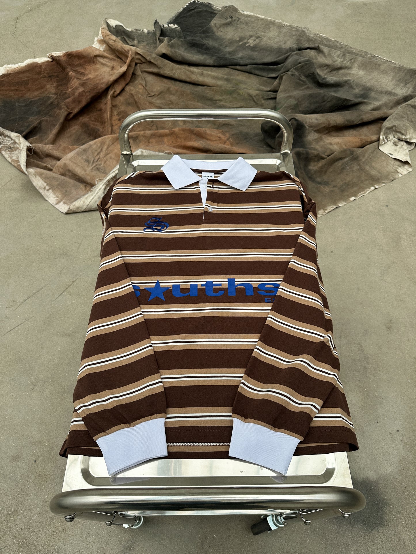 SST POLO LONG SLEEVE - Brown