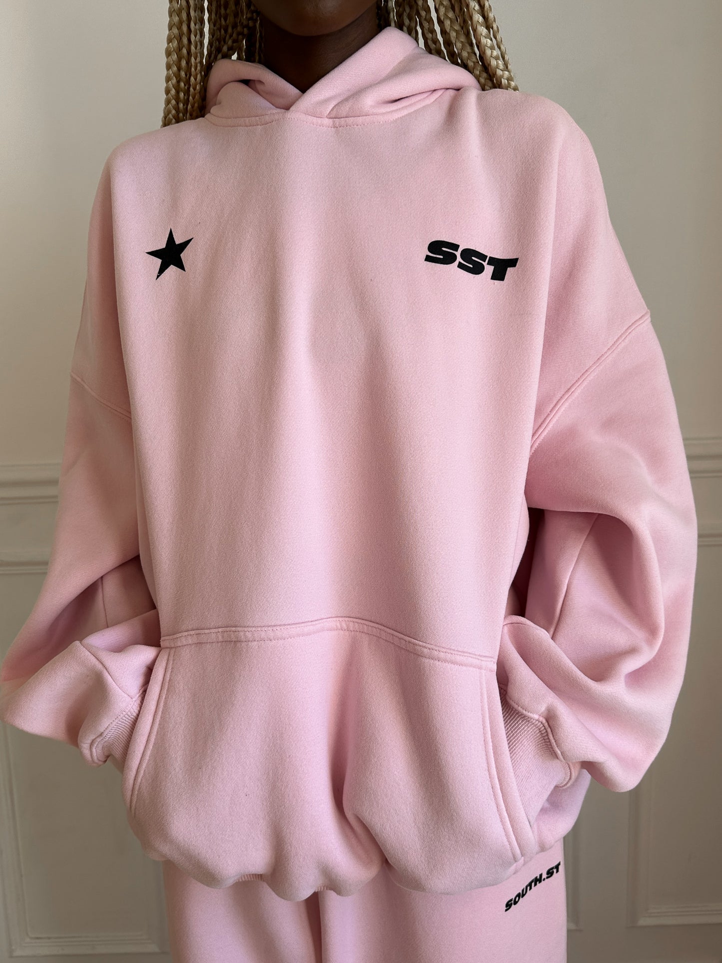 SST STAR HOODY - Pink