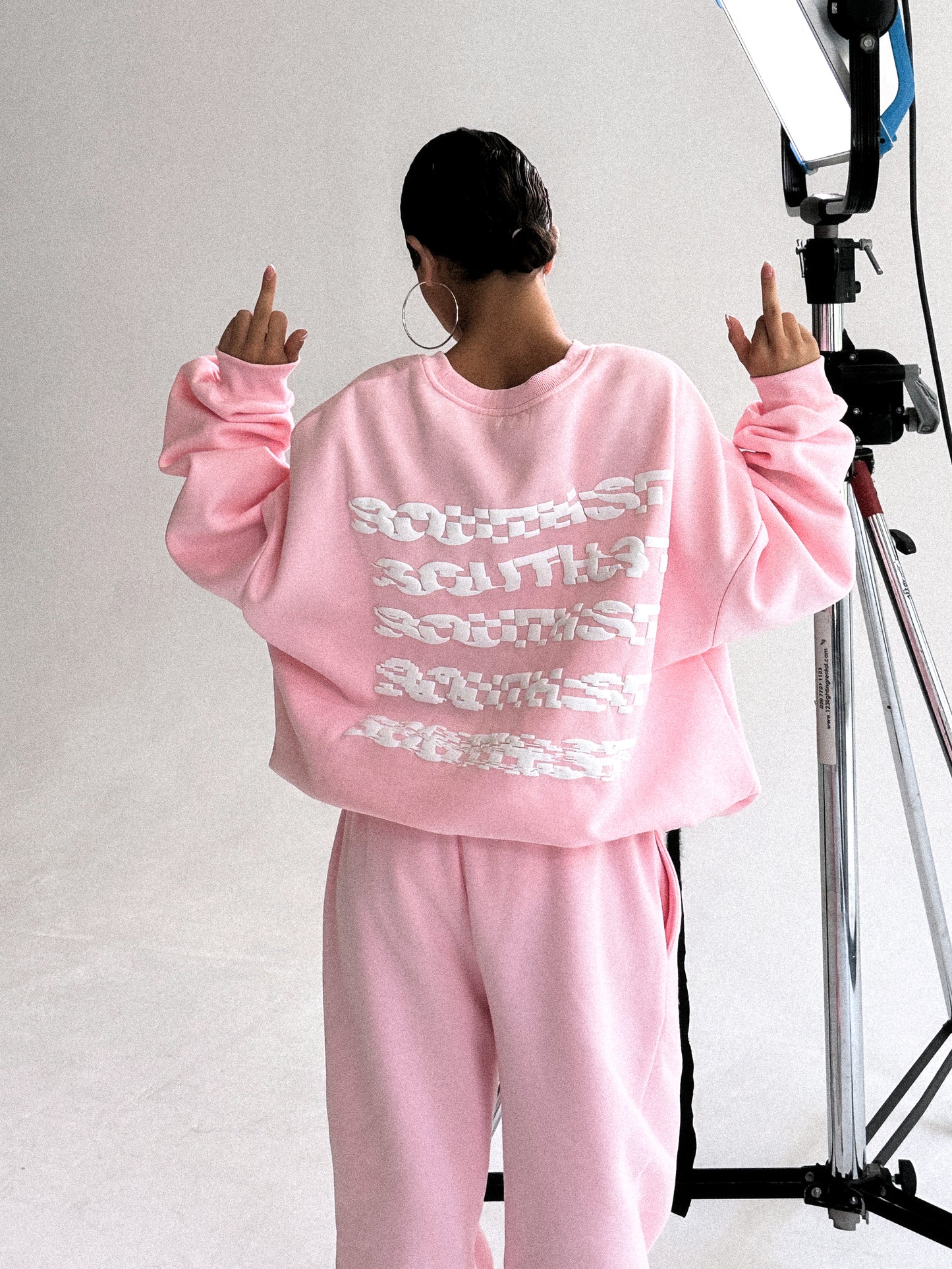 DISTORT SWEATPANTS - Pink