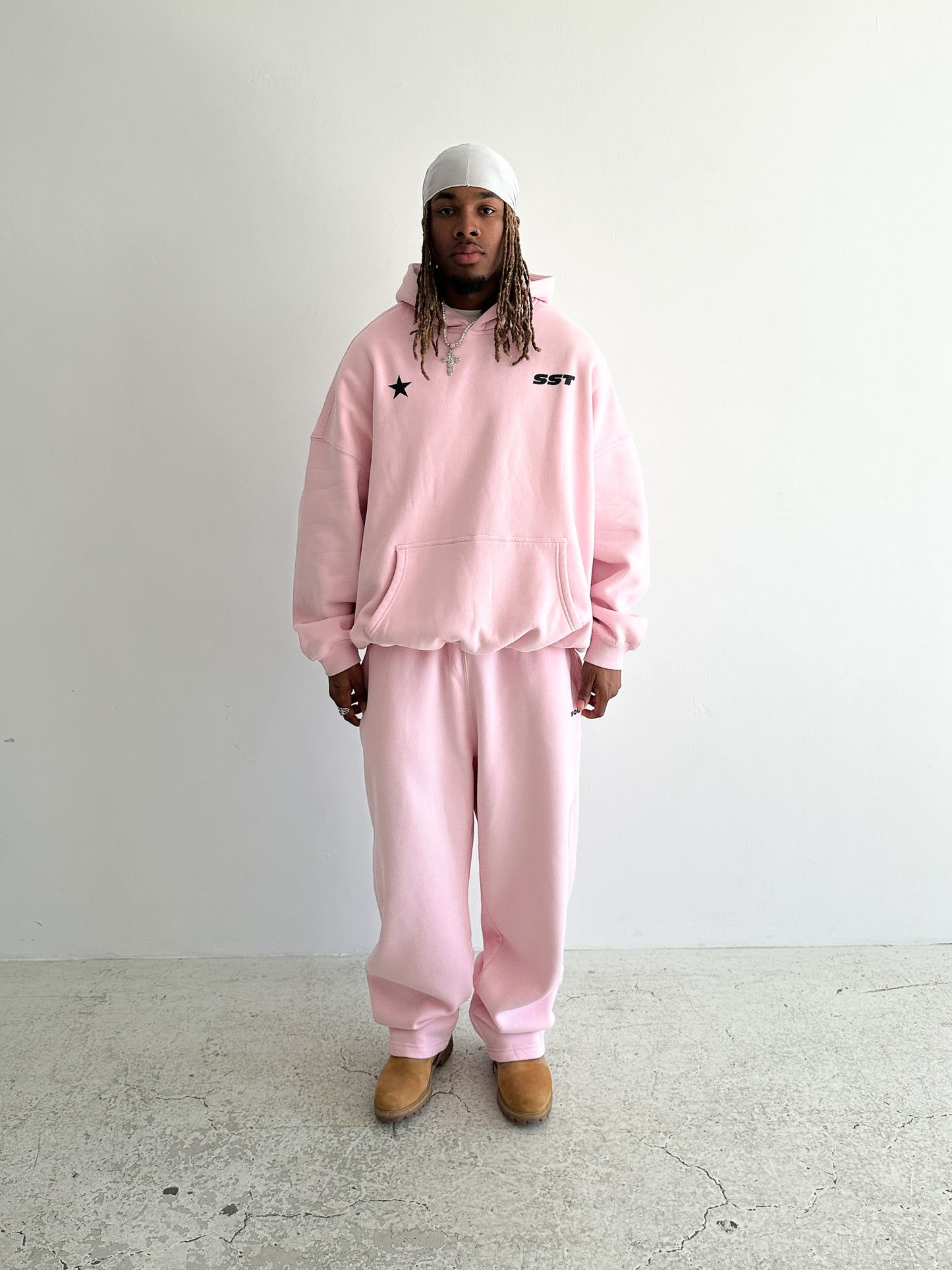 SST STAR HOODY - Pink