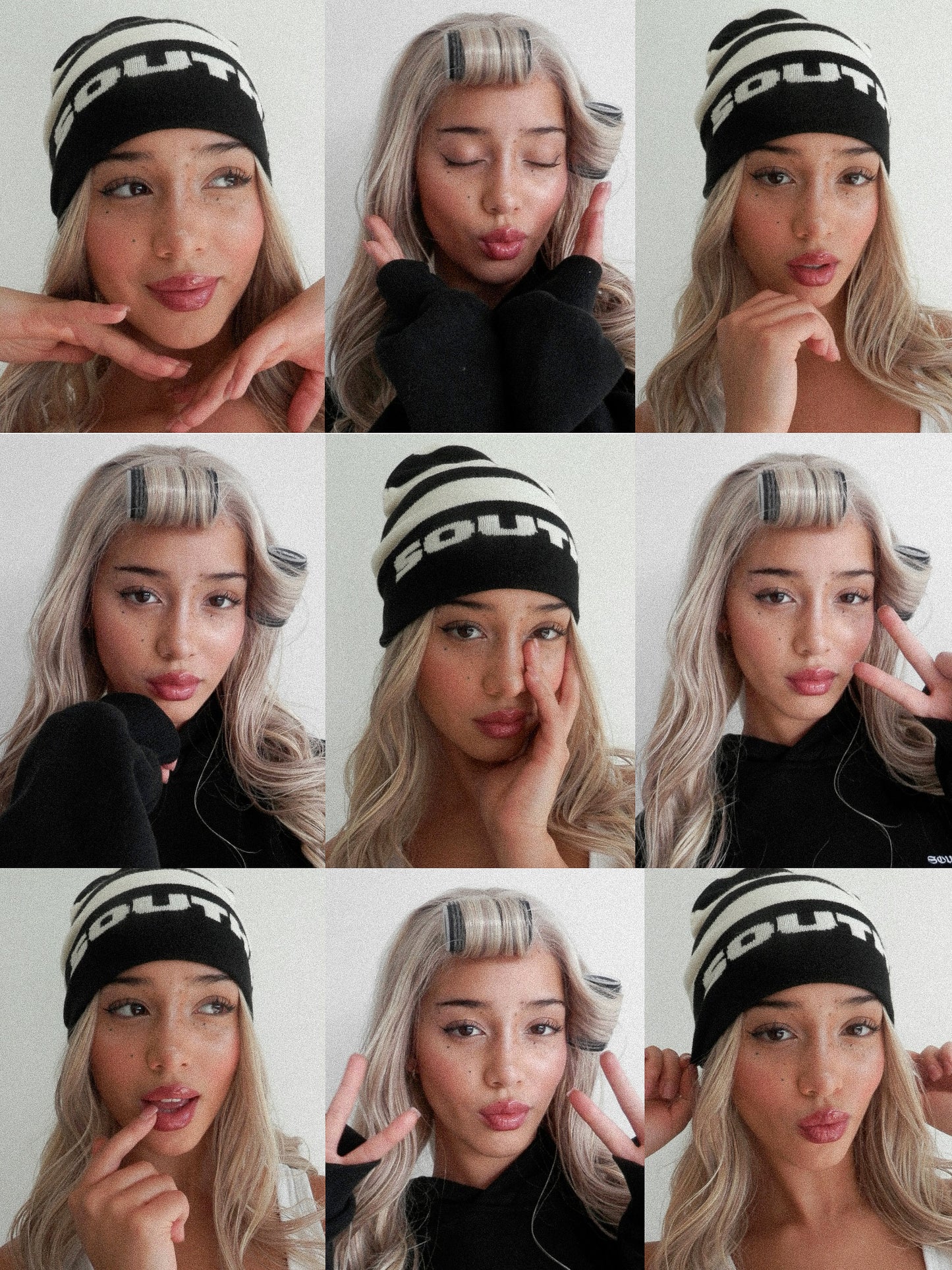 STRIPE KNIT BEANIE