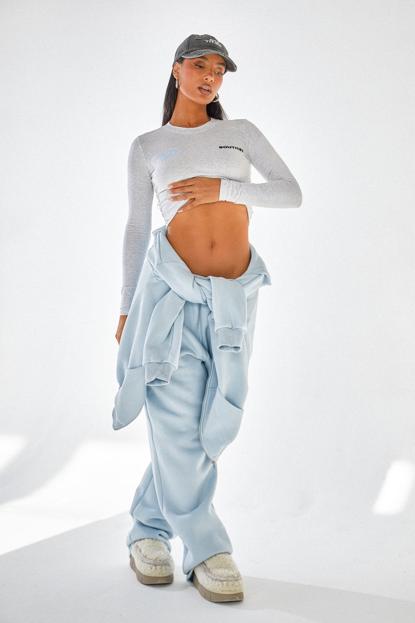 COMPETE TOP - Marl Grey