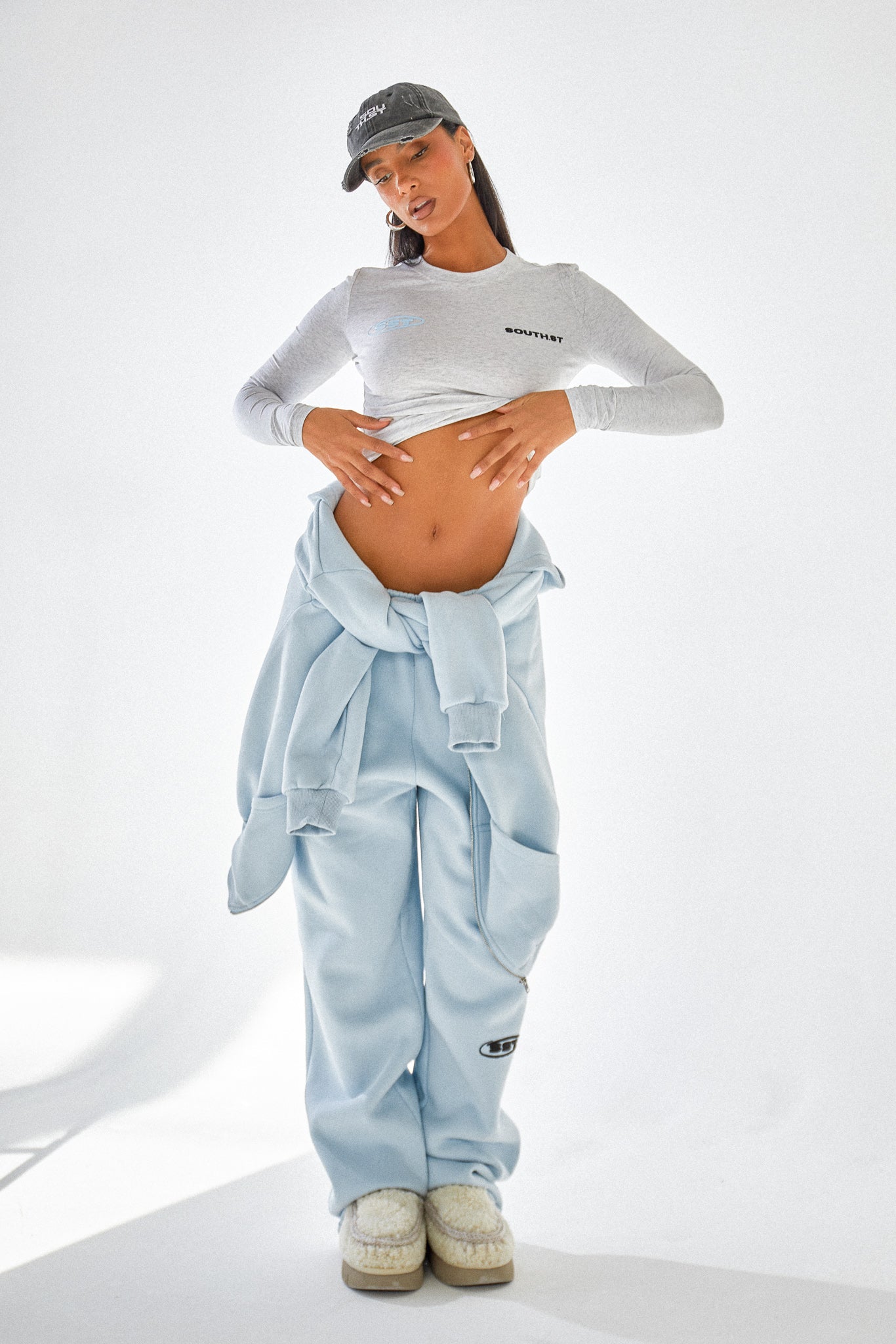 COMPETE TOP - Marl Grey
