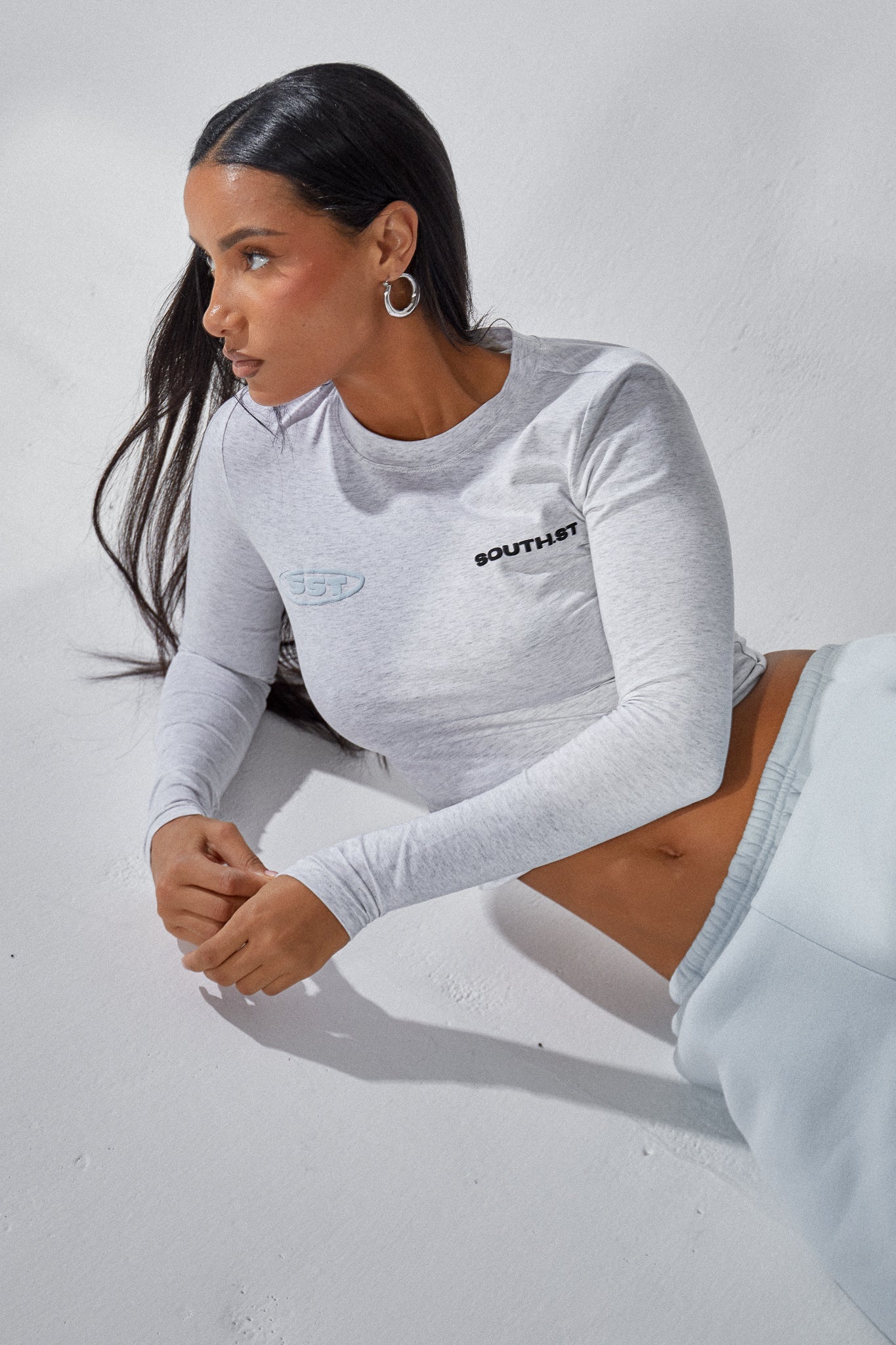 COMPETE TOP - Marl Grey