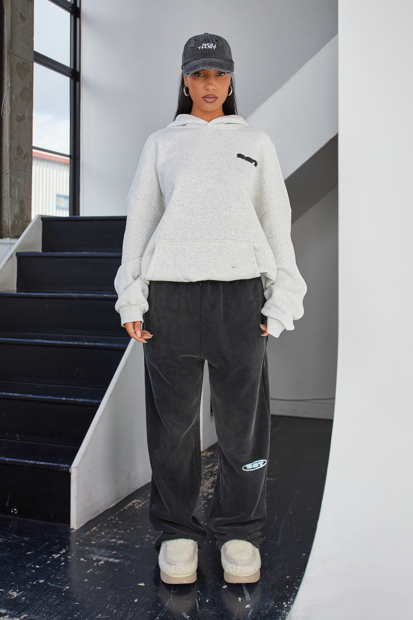 SUNDAY HOODY - Marl Grey