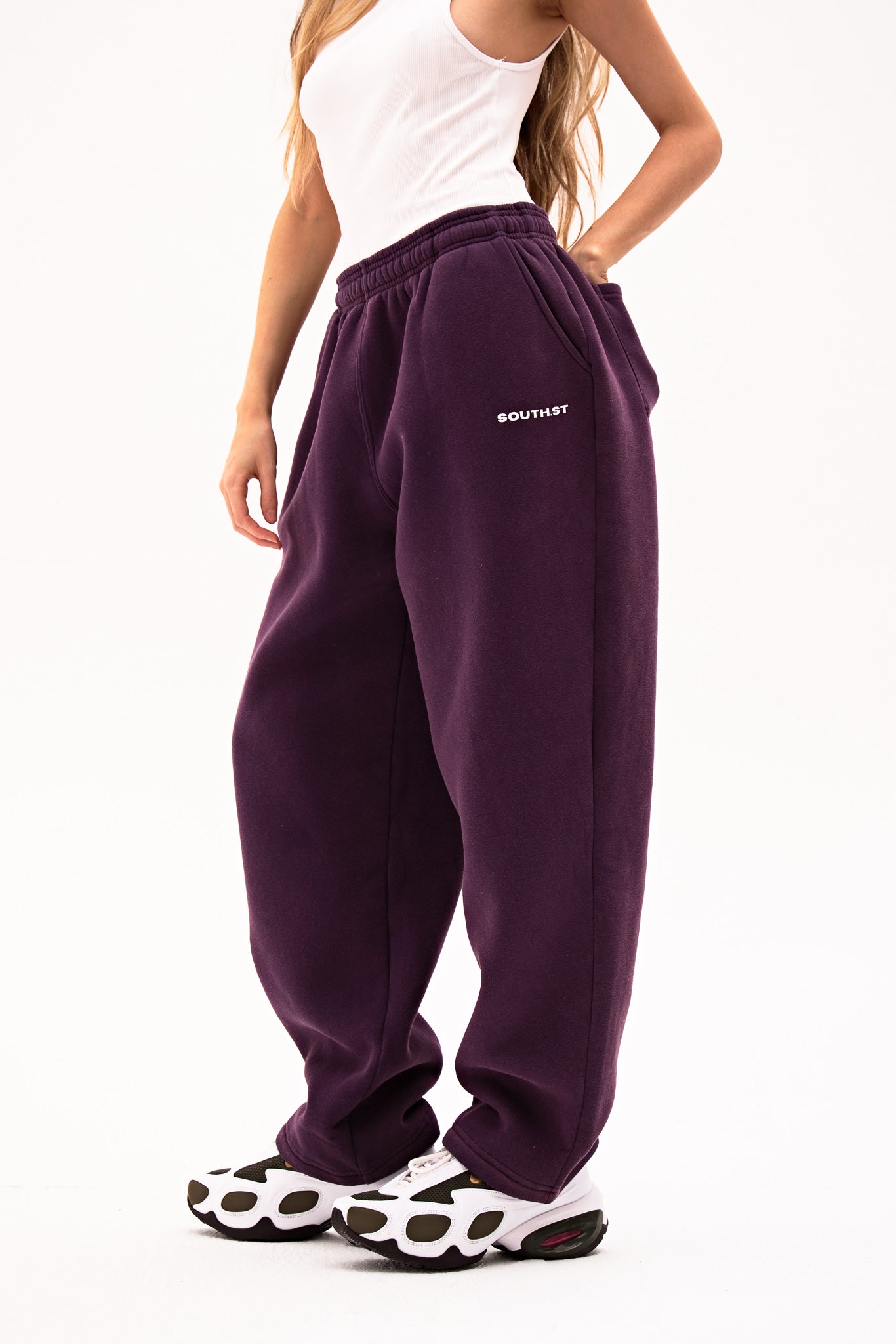 SIGNATURE SWEATPANTS - Plum