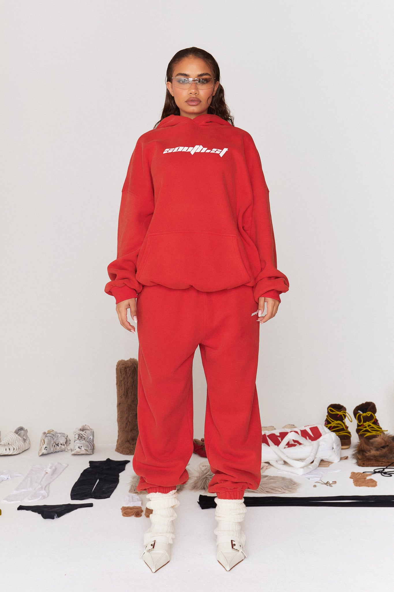 MARS HOODY - Red