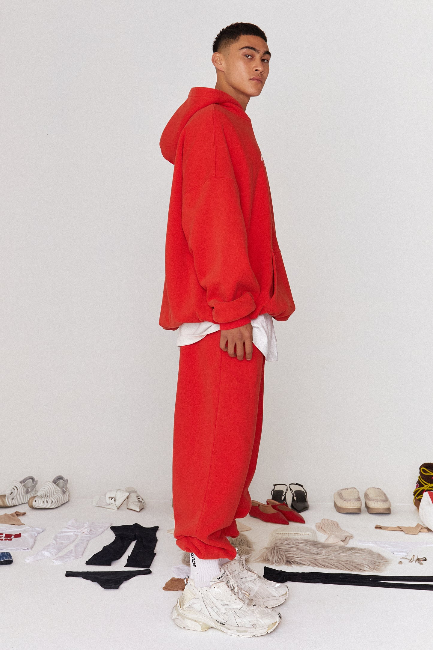 MARS SWEATPANTS - Red