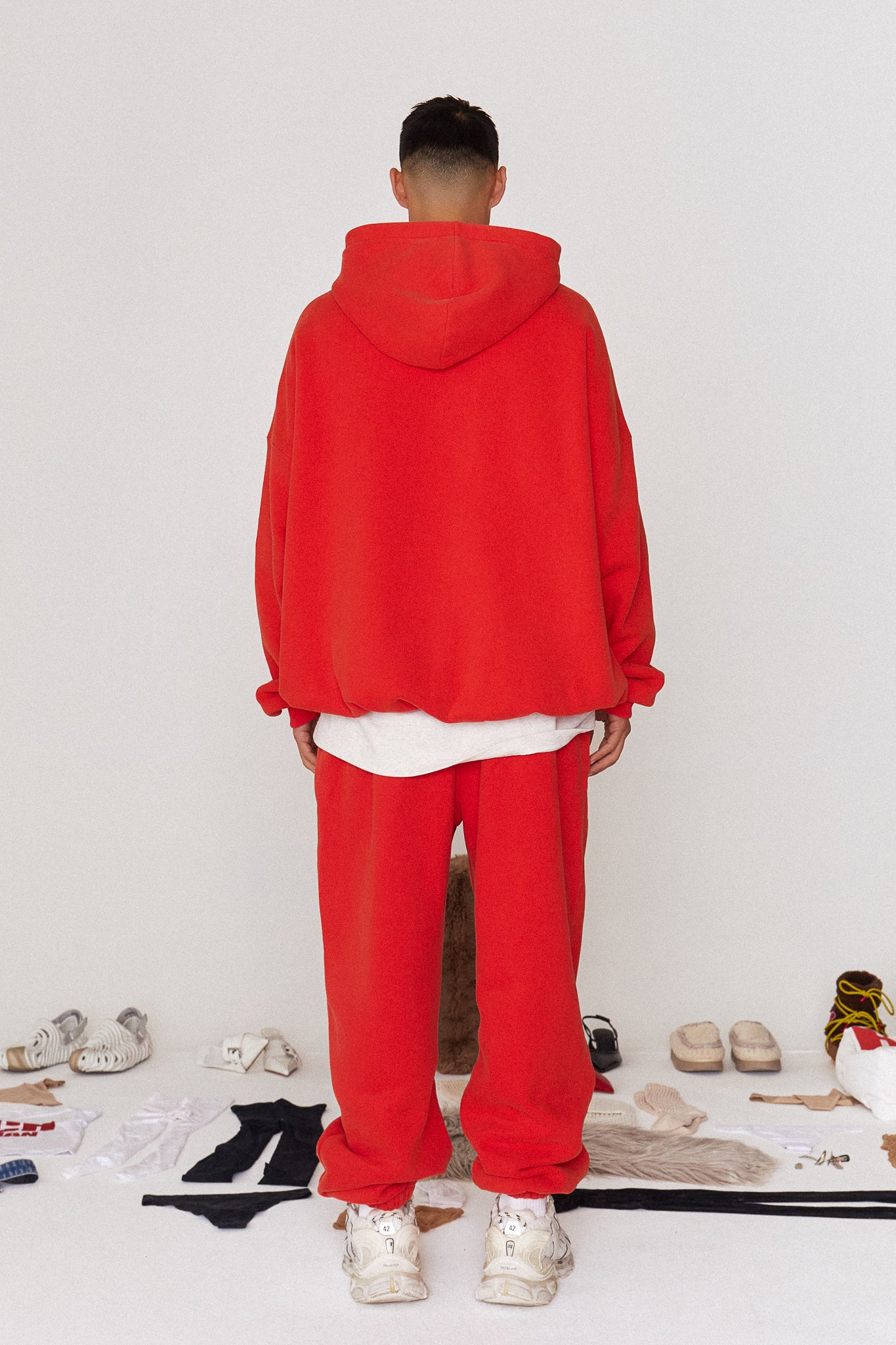 MARS SWEATPANTS - Red