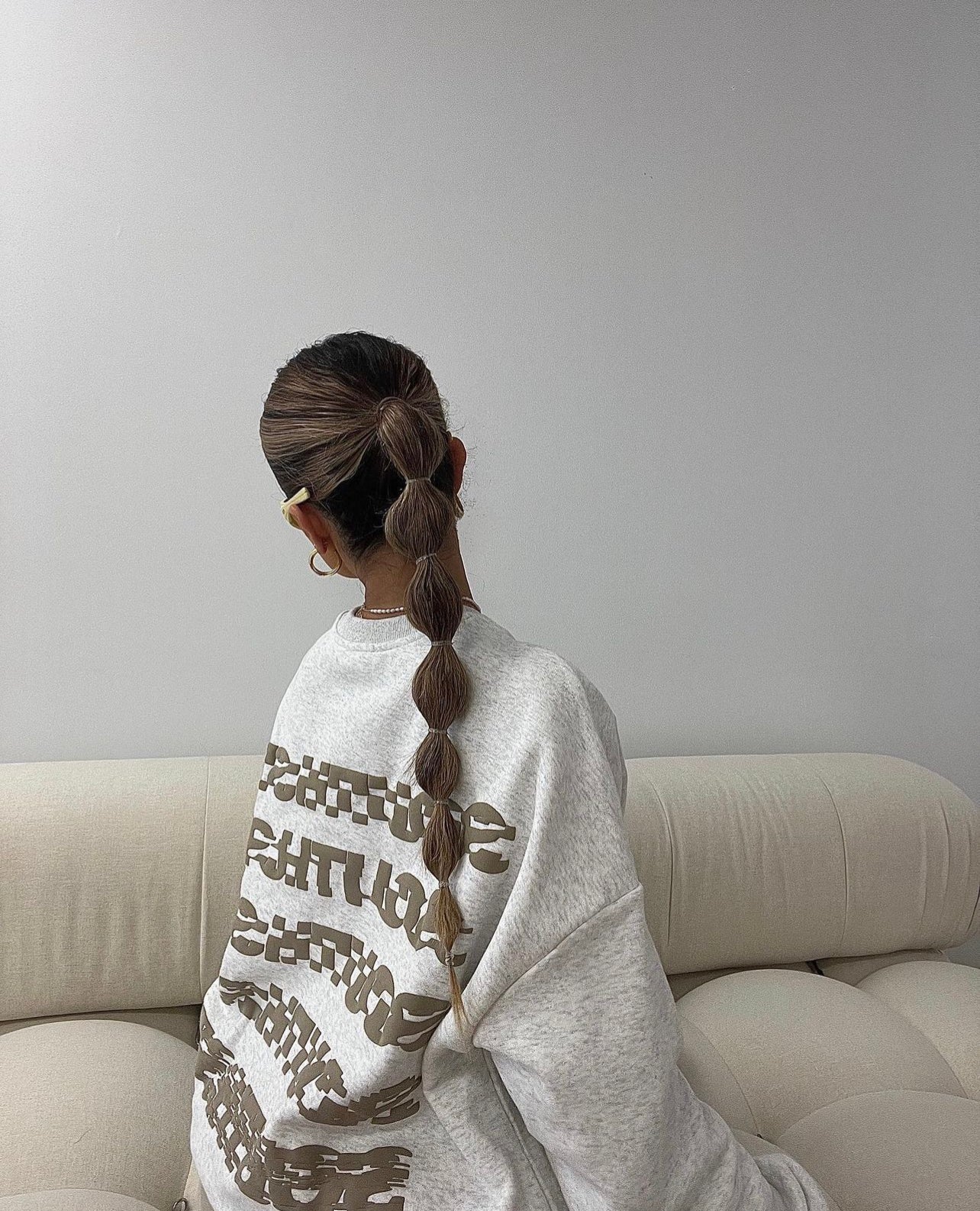 DISTORT SWEATSHIRT - Marl grey