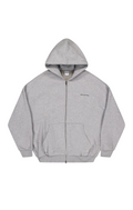 SIGNATURE ZIP HOODY - Heather Grey