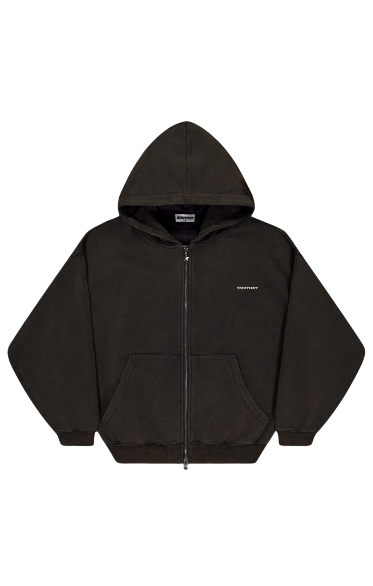 FORM ZIP HOODY - Antique Navy Black