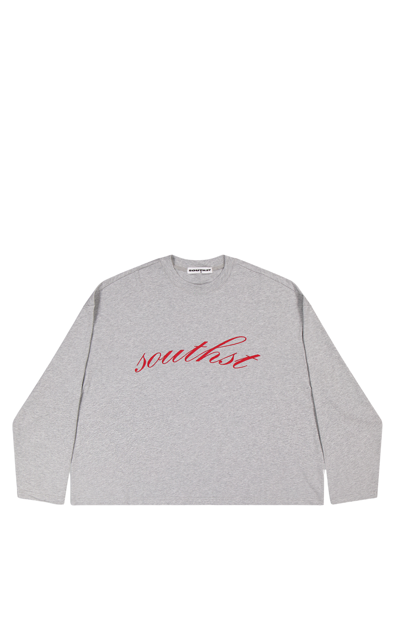 SST EMBROIDERED LONG SLEEVE - Grey / Red