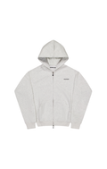 FORM SHRUNKEN ZIP HOODY - Marl Grey