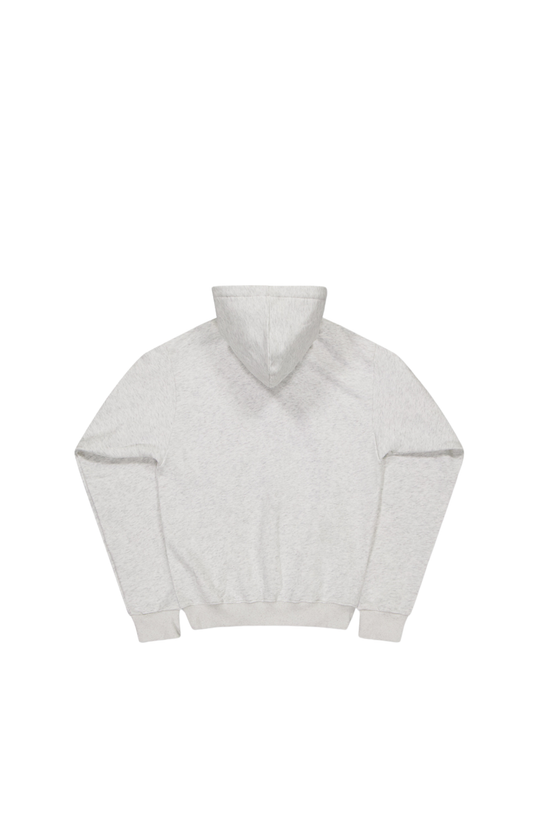 FORM SHRUNKEN ZIP HOODY - Marl Grey