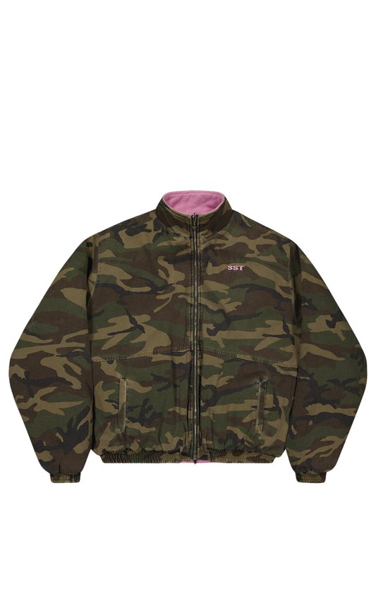 SST REVERSIBLE CAMO/ PINK FLEECE JACKET
