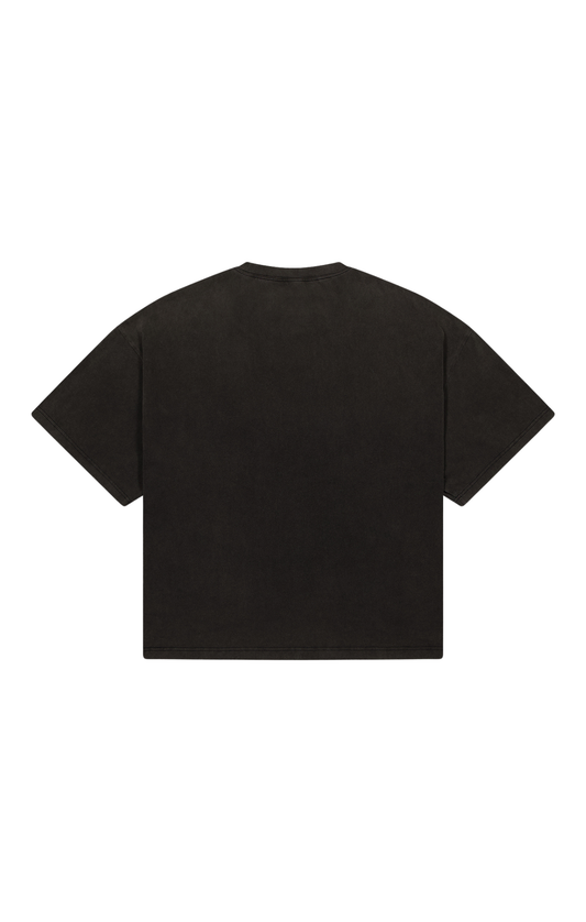 SIGNATURE TEE - Washed Black