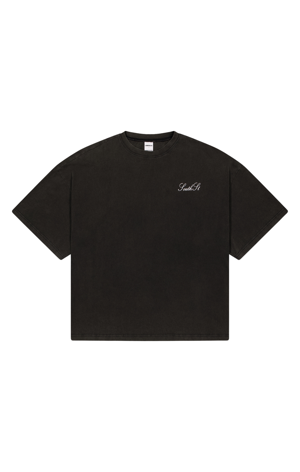 SIGNATURE TEE - Washed Black