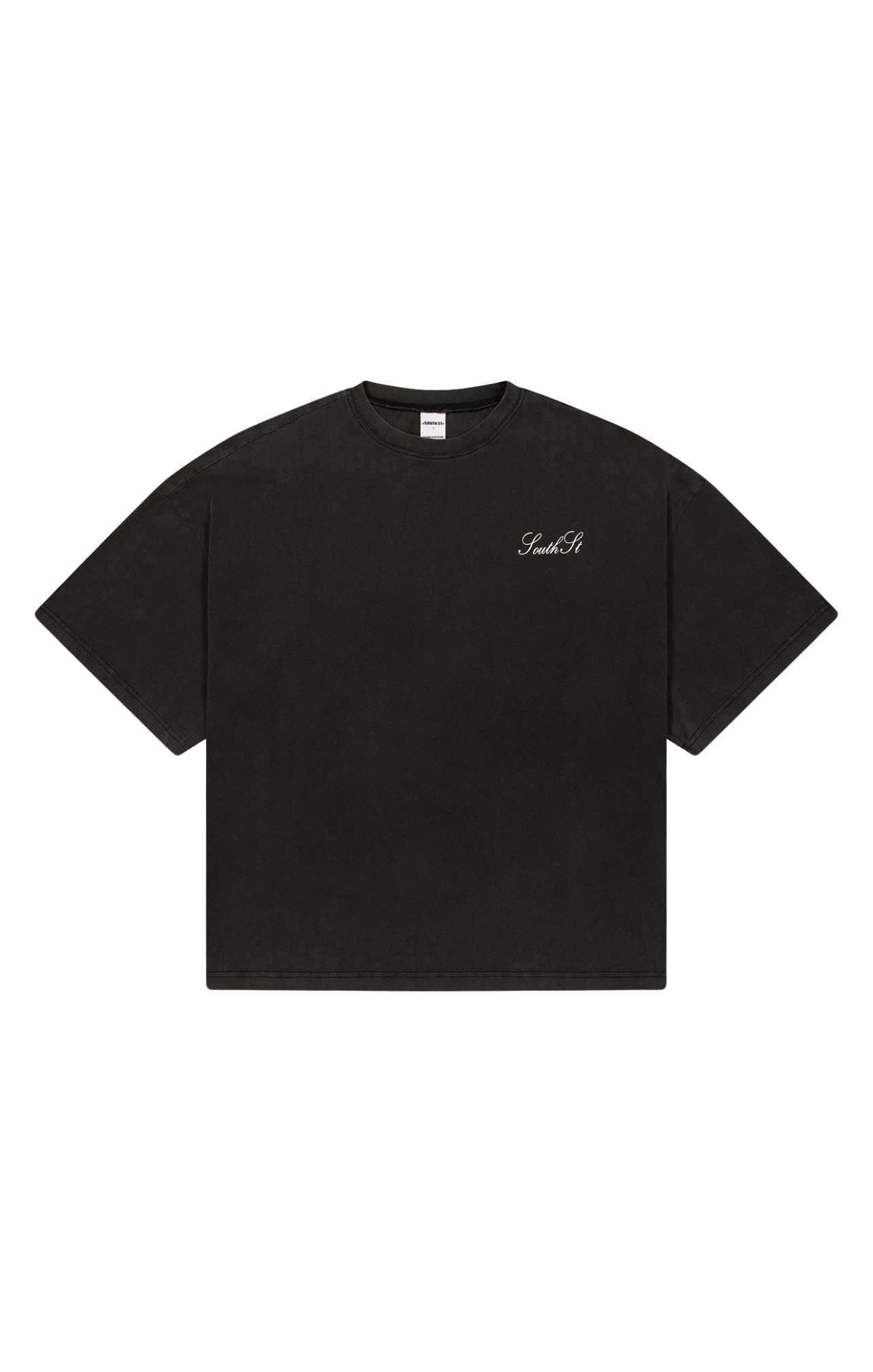 SIGNATURE TEE - Washed Black
