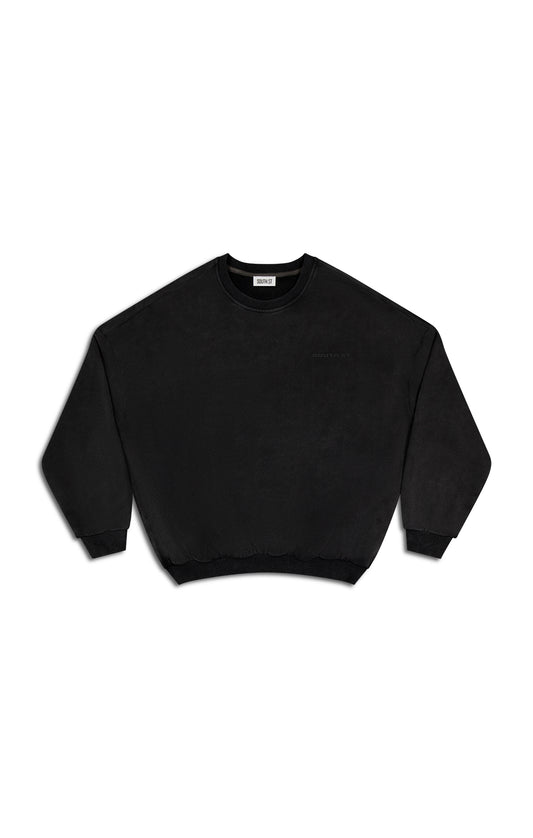 DISTORT SWEATSHIRT - Washed Black