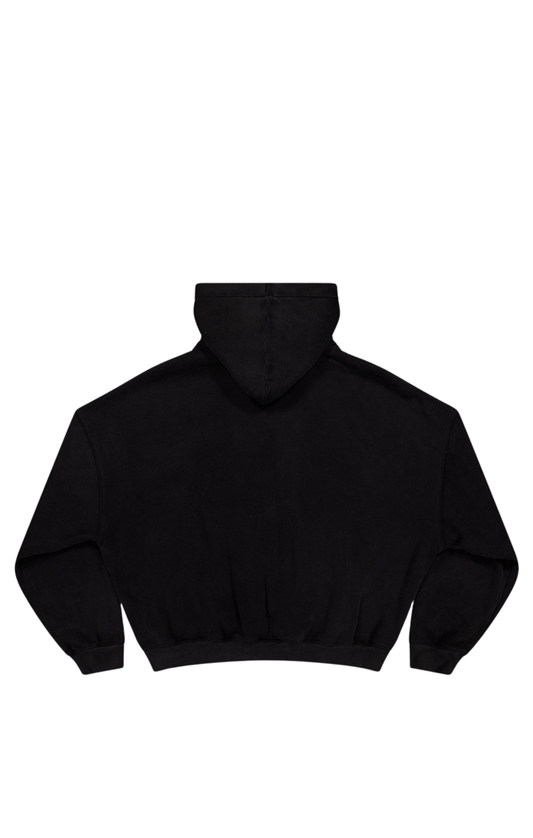 SST SCRIPT HOODY - Washed Black