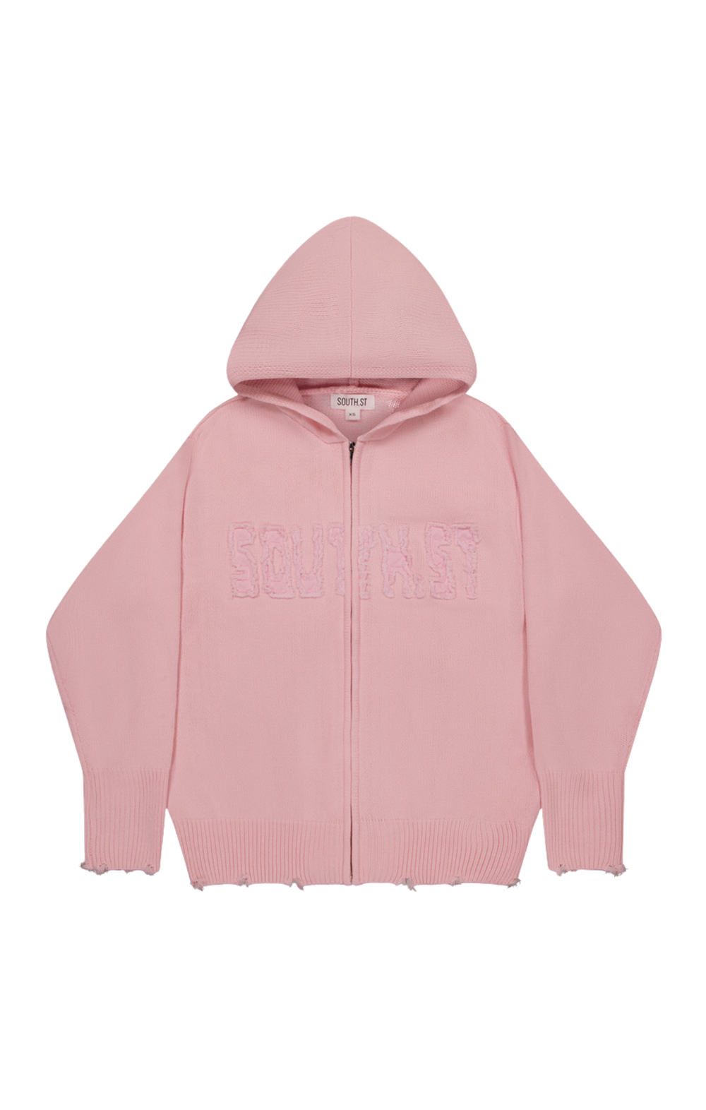 "UPLOAD" ZIP HOODY - Pink