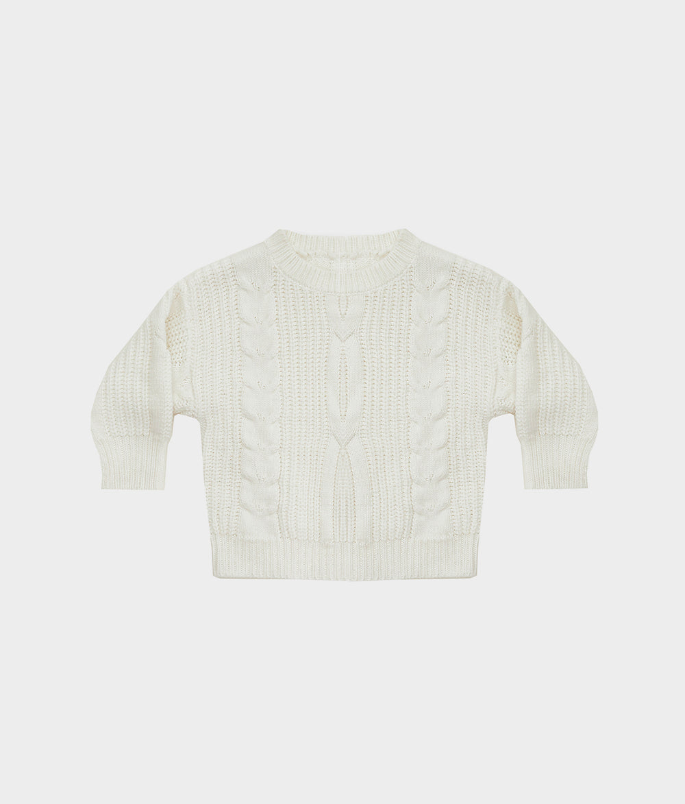 MINI FIRST CLASS KNIT - White