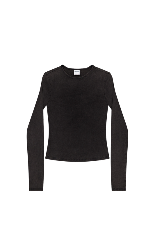 SST LONGSLEEVE TOP - Washed Black