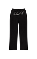 SST SCRIPT SWEATPANTS - Washed Black