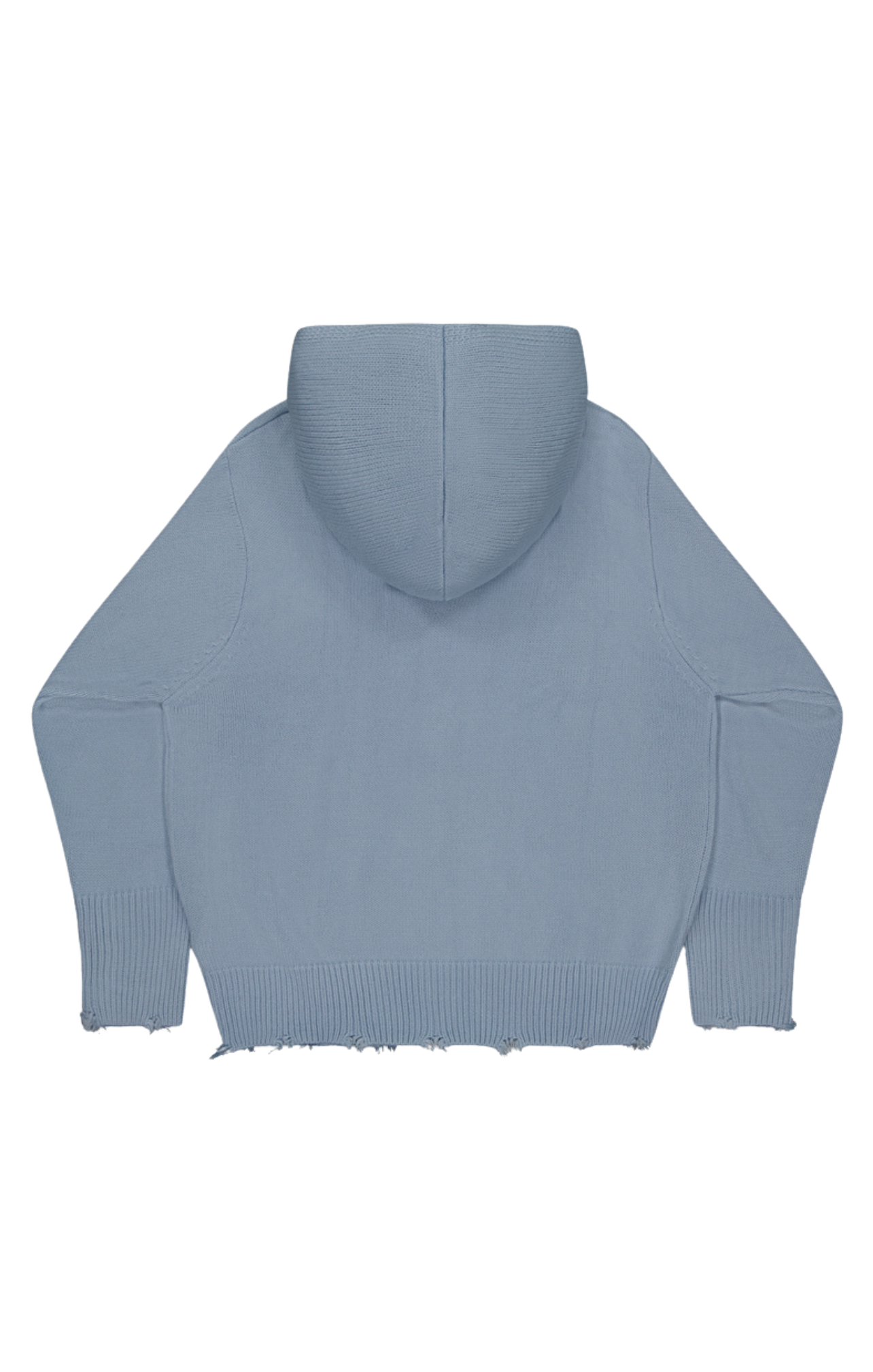 "UPLOAD" ZIP HOODY - Baby blue
