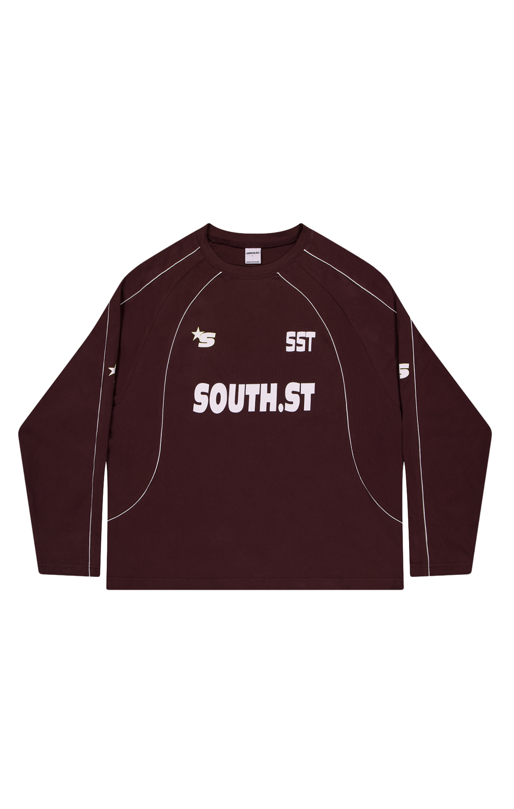 PLAYERS LONGSLEEVE - Burgundy / Brown