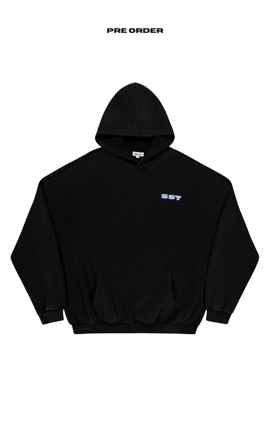 SUNDAY HOODY - Washed Black