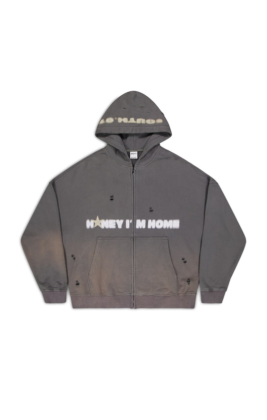 ARZ X SOUTHST ZIP HOODY - Washed grey