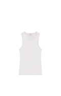 SST RIB TANK TOP - White