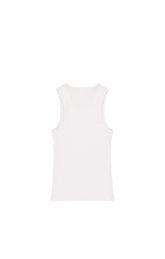 SST RIB TANK TOP - White