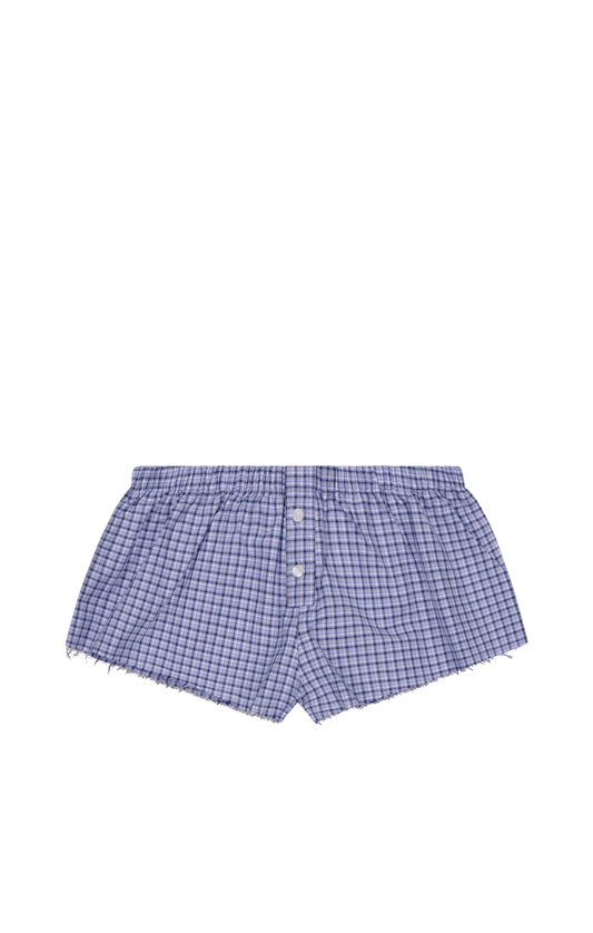 SST ROME CHECK SHORTS - Blue