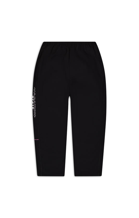 "VACATION" STATE TRACK PANTS - Black