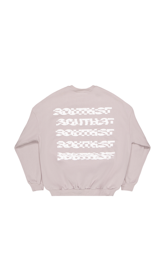 DISTORT SWEATSHIRT - Lilac Grey