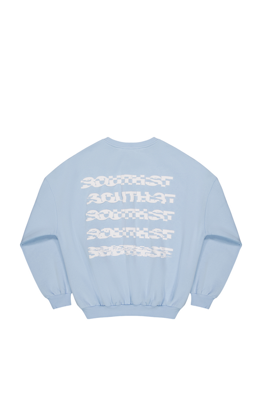 DISTORT SWEATSHIRT - Baby Blue